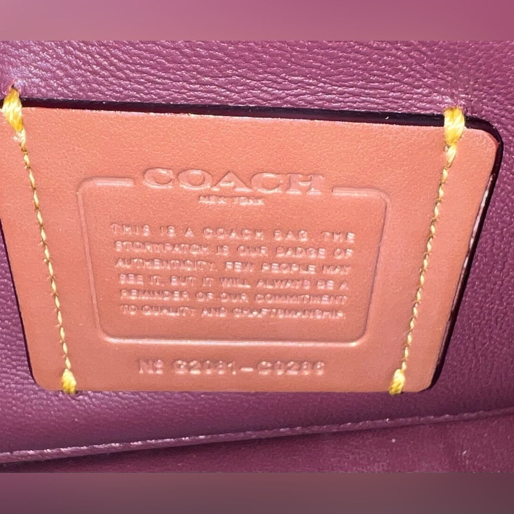 Coach shearling tabby 26 in brown suede and leather - Picture 6 of 12